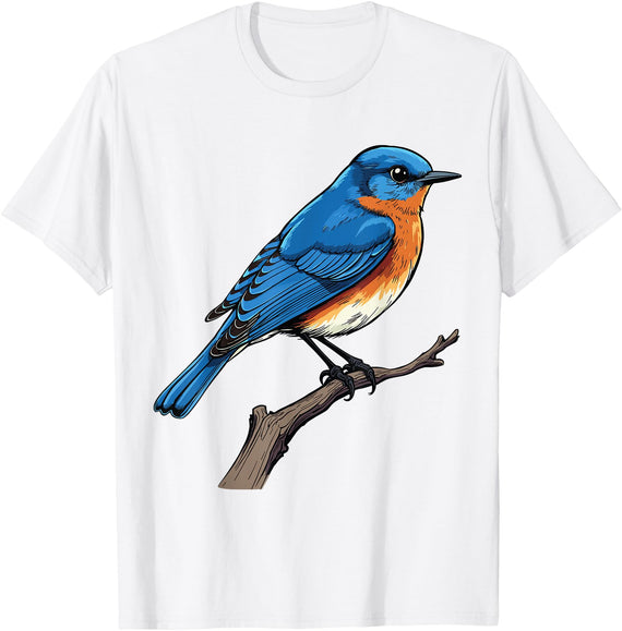Eastern Bluebird by AKH Eastern Bluebird T-Shirt - White