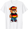 German Teddy Bear Breakdance Rapper German Flag Teddy Bear Germany Hip Hop T-Shirt - White