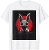 Bunny Anime Goth Scary Men Women Creepy Gothic Anime Rabbit T-Shirt in White