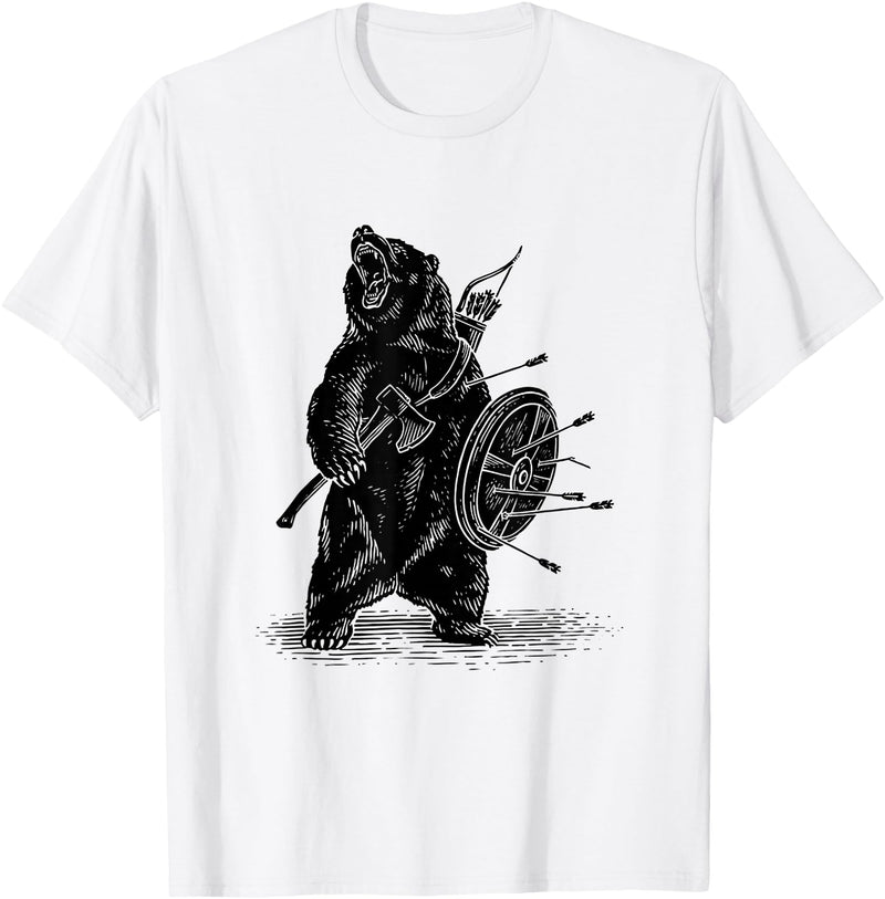 Amazing T shirt Viking Bear T-Shirt Polar Bear T-Shirt T-Shirt - White