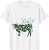 Vintage Animals Designs Vintage Cow T-Shirt - White