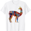 We Love Llamas & Alpacas - Peru Souvenirs Co. Peruvian Llama Alpaca Flowers Colourful Peru Souvenir T-Shirt - White