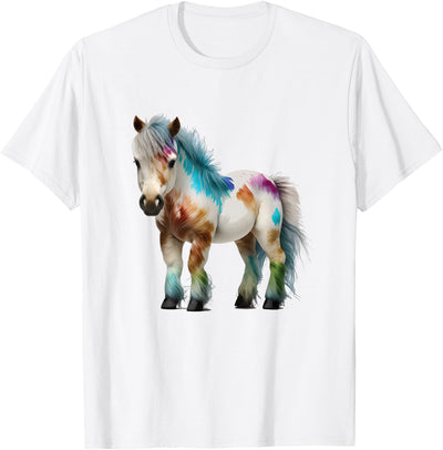 Funny Miniature Horses Gifts Mini Horse Pet Tiny Horse Lover Pony Tie Dye T-Shirt