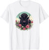Wild Plains Buffalo Bison Gifts T Shirts & Hoodies Womens Girls Old West Retro Vintage Floral Buffalo Lover T-Shirt - White