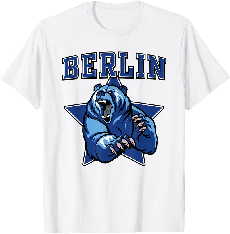 High School Team Spirit MVP Berlin Sports Berlin Bears High School Team Spirit T-Shirt - White