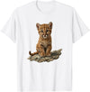 Cute Cougar & Mountain Lion Apparel Cute Mountain Lion Cub Cougar T-Shirt - White