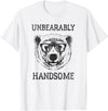 Trendy Apparel Trendy Unbearably Handsome Stunning Bear Face T-Shirt - White