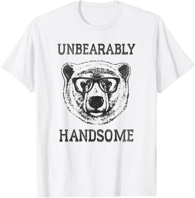 Trendy Unbearably Handsome Stunning Bear Face T-Shirt