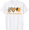 Funny Guinea Pig Lover Peace Love Guinea Pigs Cute Guinea Pig Lover T-Shirt - White