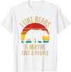 Retro Vintage Bear Co I Like Bears And Maybe Like 3 People Bear Lover Retro T-Shirt - White