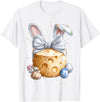 Cheese Gouda Feta Cheddar Easter Rabbit Eggs Bunny Ears T-Shirt in White
