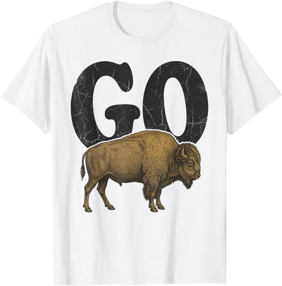 Cow Gotta Go Buffalo Retro Western Funny Saying Vintage T-Shirt