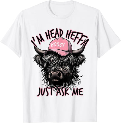 Funny Highland Cow T-Shirt - Humorous Farm Lover Tee