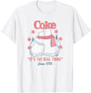 Coca-Cola Fourth of July Polar Bears Real Thing T-Shirt - White