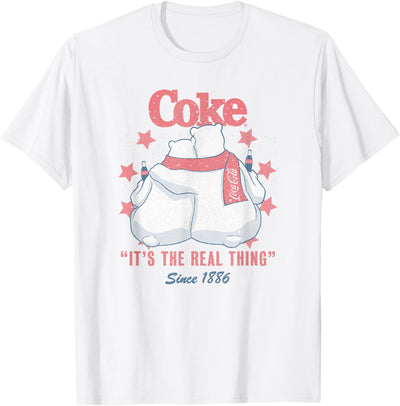 Coca-Cola Fourth of July Polar Bears Real Thing T-Shirt