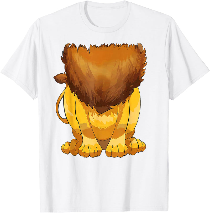 Lion Lazy Halloween costumes Lion Body Halloween Costume T-Shirt - White