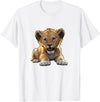 Lion Cubs Cute Lion Shirt Lions Lovers Gifts Lion Cub Angry Lion Lovers Lion Shirt Boys Girls Male Lions T-Shirt - White