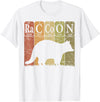 Raccoon Periodic Chemistry Elements Retro Racoon Raccoon Periodic Table Elements Racoon Nerd Vintage T-Shirt - White