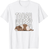 Picadilly Printables Guinea Pigs Guinea Pig Tough Wheek Brown & Cream Guinea Pig Pet T-Shirt - White