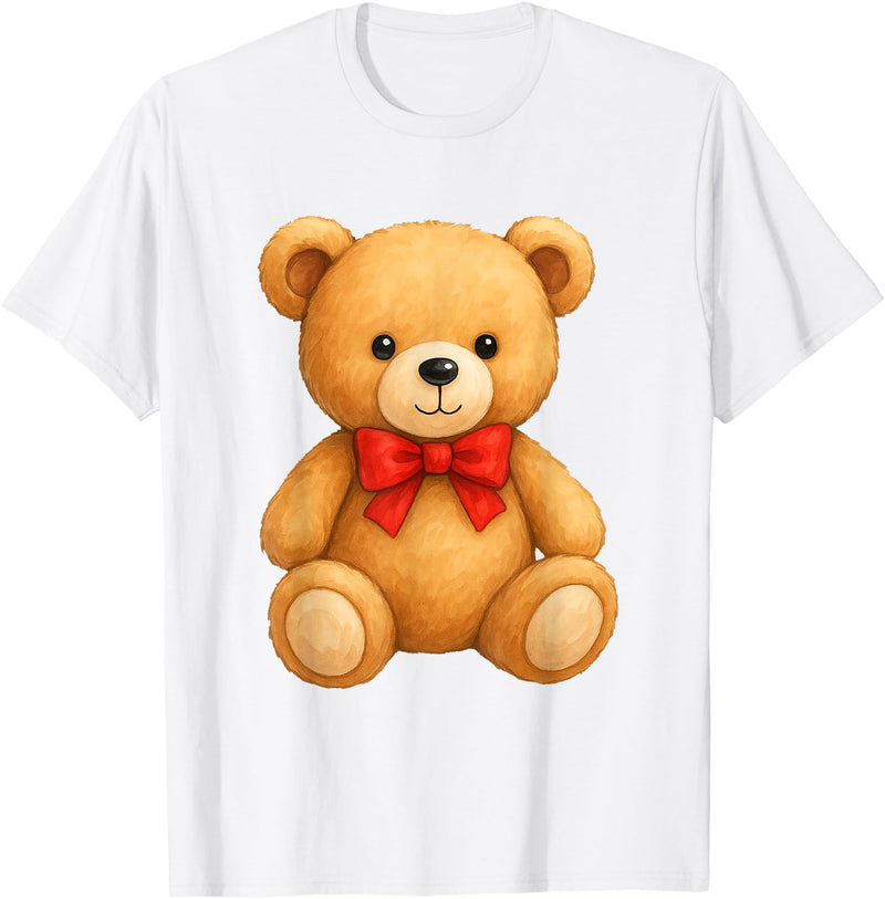 Teddy Bear Accessories Gifts Women Men Kids Teddy Bear Cute Teddy Bear Lover Illustration Graphic Design T-Shirt - White