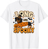 Spooky Dachshund Halloween Dog Lovers Long and Spooky Dachshund Halloween Dog T-Shirt - White
