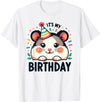 Hamster Birthday for Children It's My Birthday T-Shirt - White