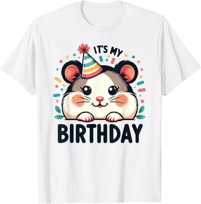 Hamster Birthday for Children It's My Birthday T-Shirt