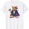 LGBTQ Pig Lovers Costume for Boy Girl Funny Pig LGBT Rainbow Lesbian Gay Pride Women Men T-Shirt - White