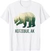 Kotzebue SE Alaskan Wild Bear & Nature Lover Kotzebue Grizzly Bear Southeast Alaska Forest Wildlife T-Shirt - White