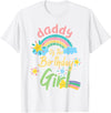 Birthday Girl Rainbow Matching Family Daddy Of The Birthday Girl Llama Matching Family T-Shirt - White