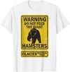 Montana Wildlife Nature Apparel Funny Glacier National Park Grizzly Brown Bear Souvenir Gift T-Shirt - White
