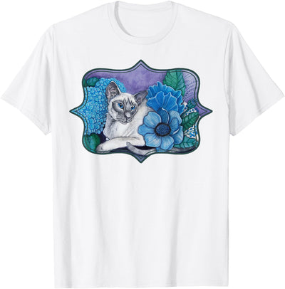 EverIris Art Tees Blue Point Siamese Cat T-Shirt