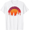 The Wilderness Reflection merch Retro Wilderness Bear Trees Reflection Outdoor Forest T-Shirt - White