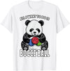 Grandio Design Cute Funny Animal Lover Gifts Panda Bocce Ball All I Want To Do Is Cute Funny Bear Player T-Shirt - White