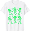Dancing Skeletons by AlphaONE Dancing Skeletons Dance Challenge Girl Boys Kids Halloween T-Shirt - White