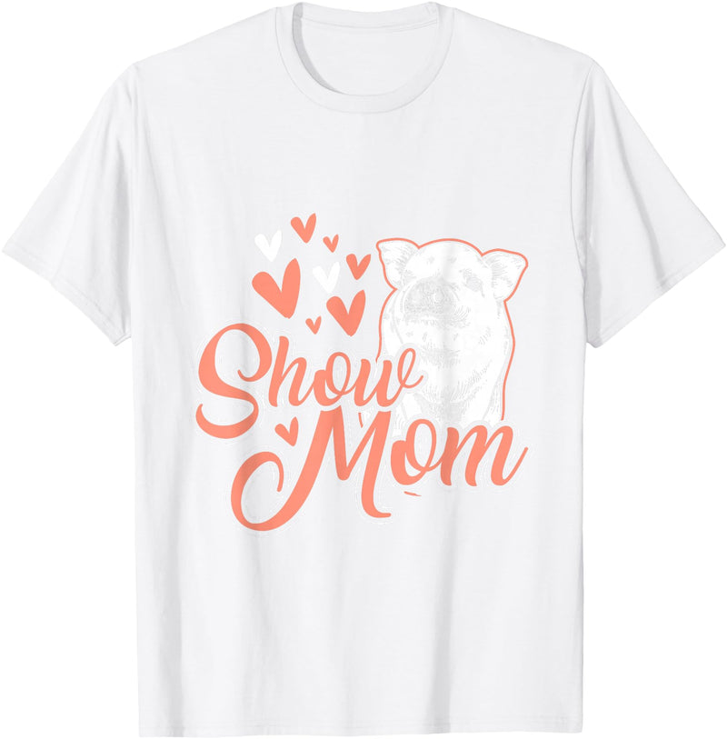 Animal Tees & Gift Idea Show Mother Pigs T-Shirt - White