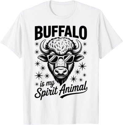 Cow Buffalo Spirit Animal Funny Buffalo T-Shirt