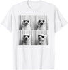 Arctic Polar Bear Face Photography Men Women Kids Cool Polar Bear With Sunglasses Funny Zoo Animal Selfie T-Shirt - White