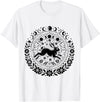 Easter Rabbit Eostre Pagan Spring Moon Witchcraft Ostara T-Shirt in White