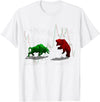 Stock Market Bulls vs Bears Graphic T-Shirt - White
