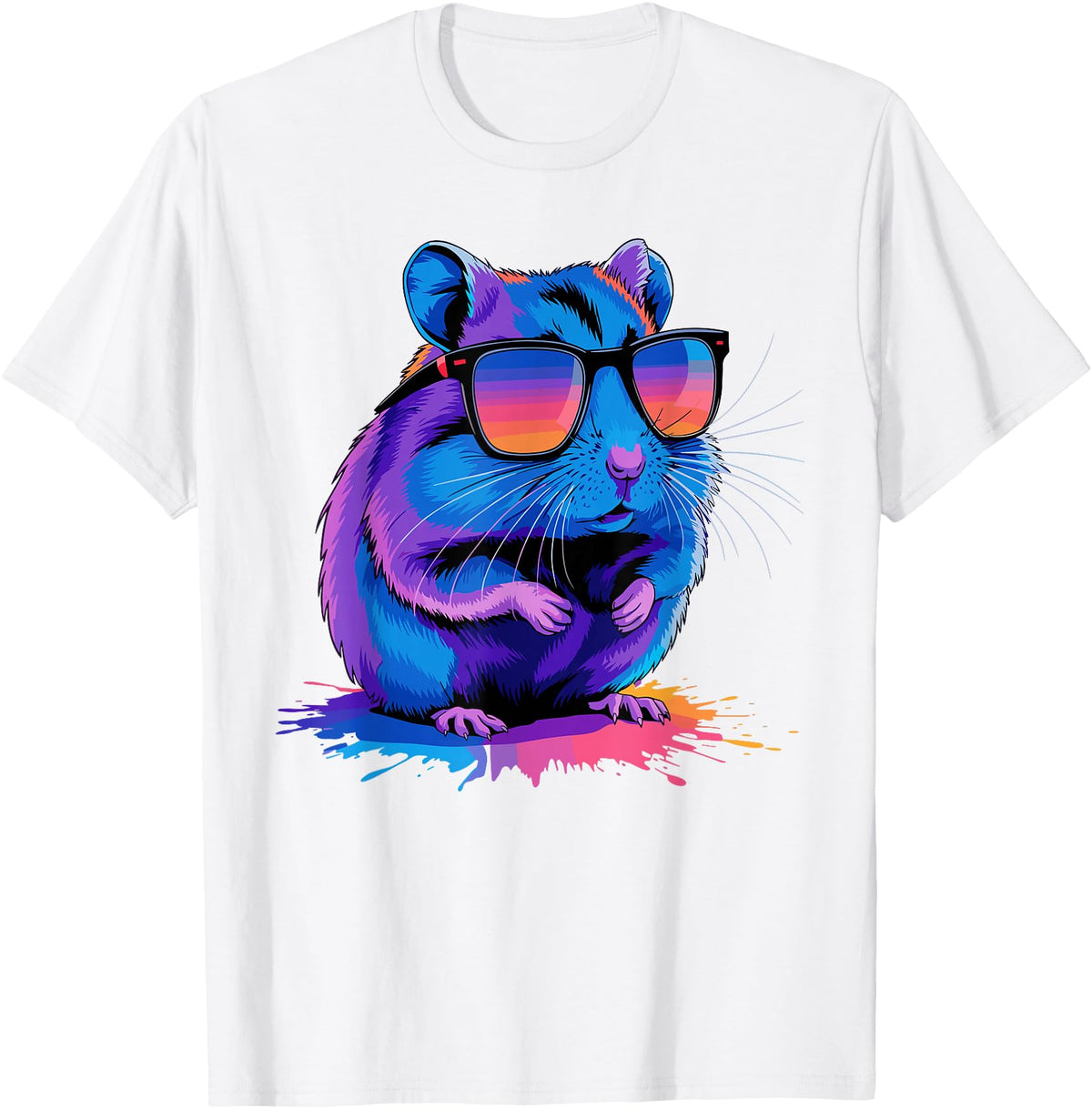 Cute Hamster Costume for Men Women Kid Hamster Lover Hamster T-Shirt - White
