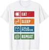 Polar Bear Plunge Cold Plunge Tub Accessories Eat Sleep Cold Plunge Repeat Funny Ice Bath Enthusiast Men T-Shirt - White