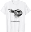 Optical Illusion : Duck Rabbi Rabbit Shirt in White