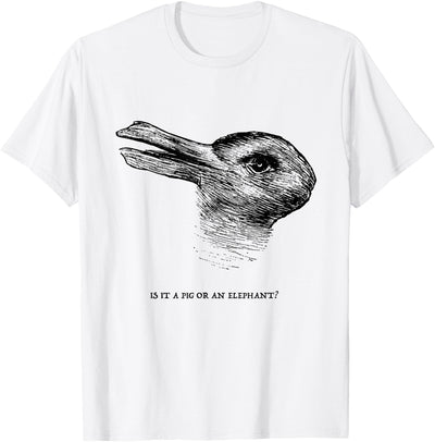 Duck-Rabbit Optical Illusion T-Shirt