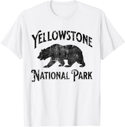 Yellowstone National Park Bear Nature Hike Outdoors Vintage T-Shirt