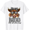 Moo Bitch Get Out The Way Western Cow Mo Tees Moo Bitch Get Out The Way Western Cow Mo T-Shirt - White