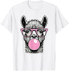 Llama Lovers Funny Animal Tee for Men Women & Kids Cute Llama Shirt for Women Funny Llama Lovers T-Shirt - White