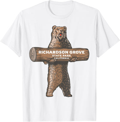 Richardson Grove State Park California CA Bear Souvenir T-Shirt