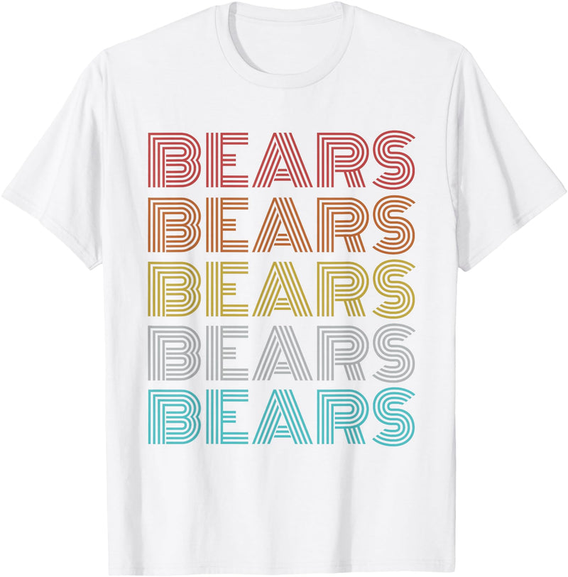 Bears Shirt Vintage Retro Apparel Retro Vintage Bears T-Shirt - White