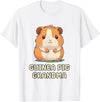 Best & Fun Guinea PIg Designs Funny, Cute Guinea Pig Grandma Grandmother Nana T-Shirt - White